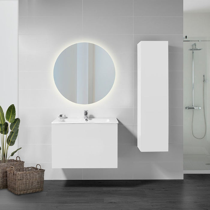 emuca Cassiopeia Badezimmerspiegel mit Deko-LED-Beleuchtung Ø60cm