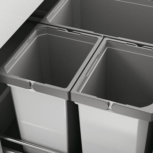 Naber | Cox® Box 350 S 800-4 Abfallsammler für vorhandene Auszüge Biodeckel hellgrau