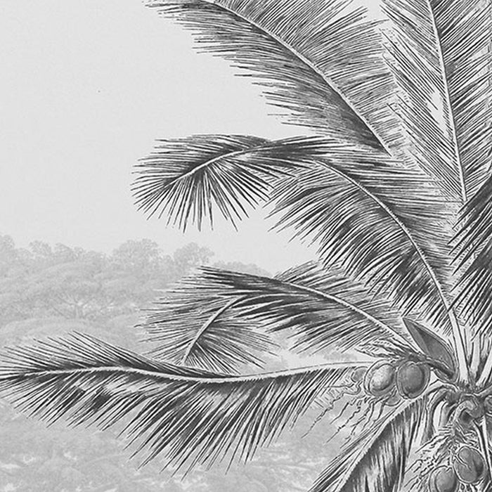 Komar | Vlies Fototapete | Lac Tropical Black & White | Größe 200 x 270 cm