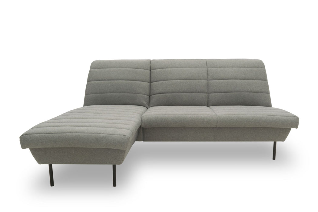 LOOKS IX Ecksofa Longchair | Sofa L-Form | Couch Polsterecke | ohne Armlehnen | Longchair links | attraktive Steppung | 168x214 cm