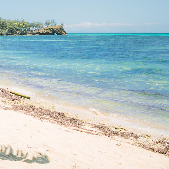 Vlies Fototapete | Fiji Dreams Boat  | Größe 450 x 280 cm