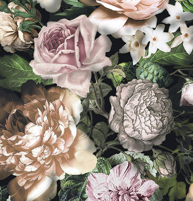 Vlies Fototapete | Victoria Black Panel | Größe 100 x 250 cm