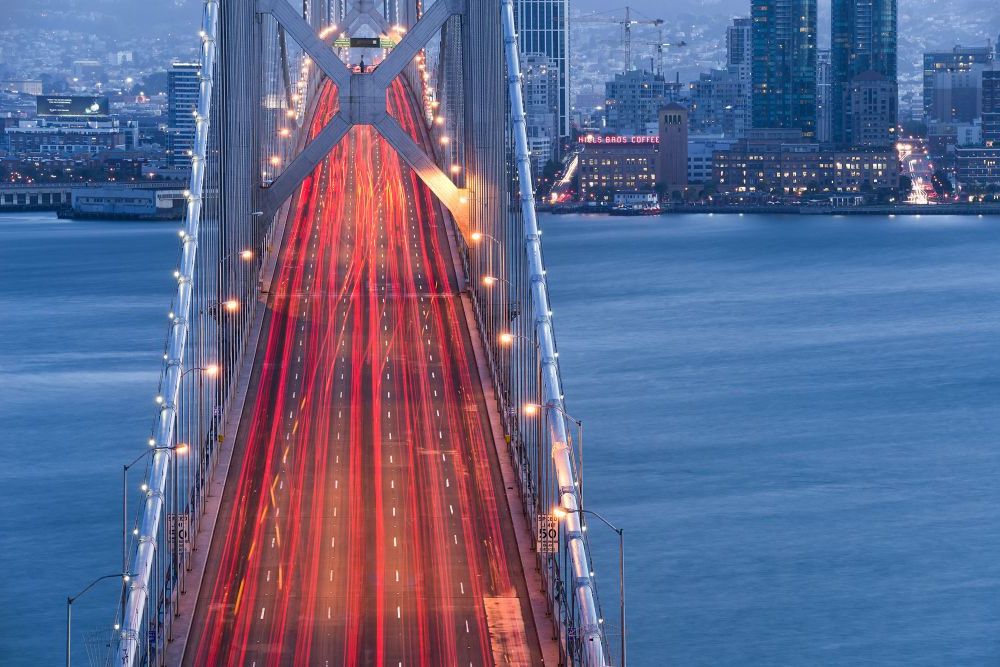 Vlies Fototapete | San Francisco Blues | Größe 300 x 200 cm