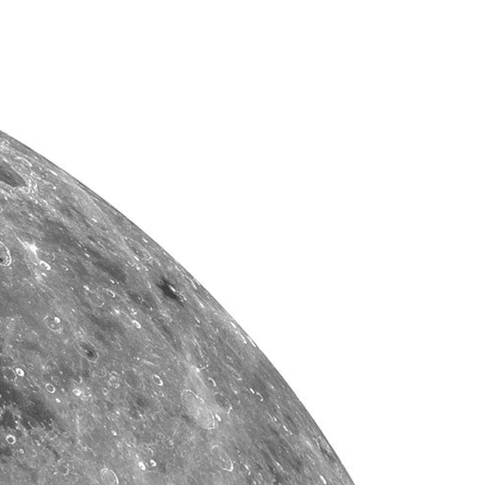 Komar | Selbstklebende Vlies Fototapete/Wandtattoo | Moon | Größe 125 x 125 cm