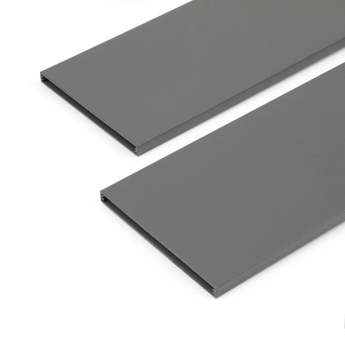 emuca Set verstellbarer Trennelemente Schublade organisieren, 900 mm, Aluminium,