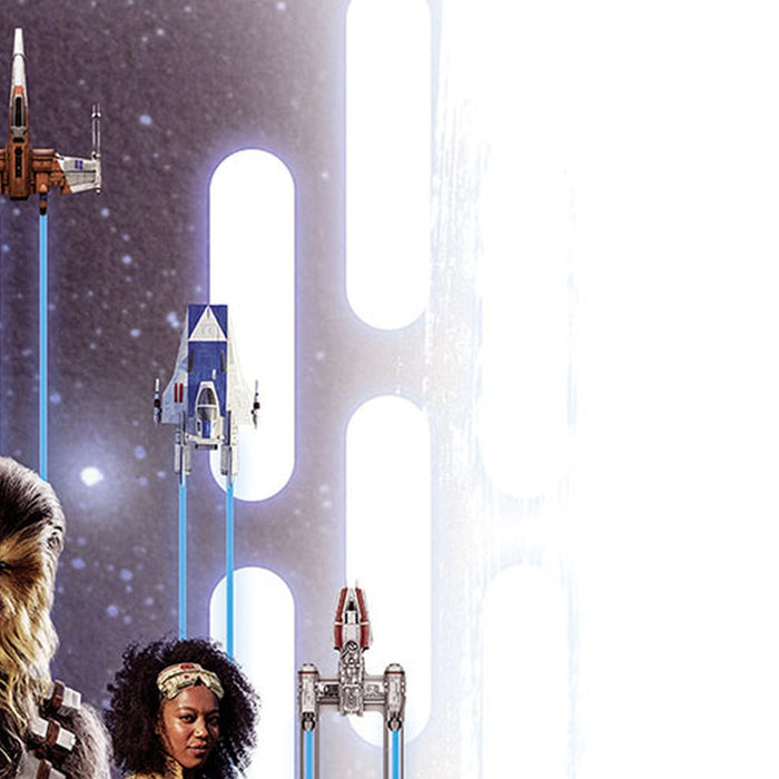 Papier Fototapete | STAR WARS EP9 Movie Poster Rey | Größe 184 x 254 cm