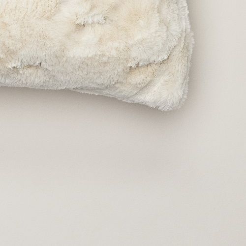 Star Home | Webpelz Rhombus Kissen | creme | 45 x 45 cm | mit Füllung