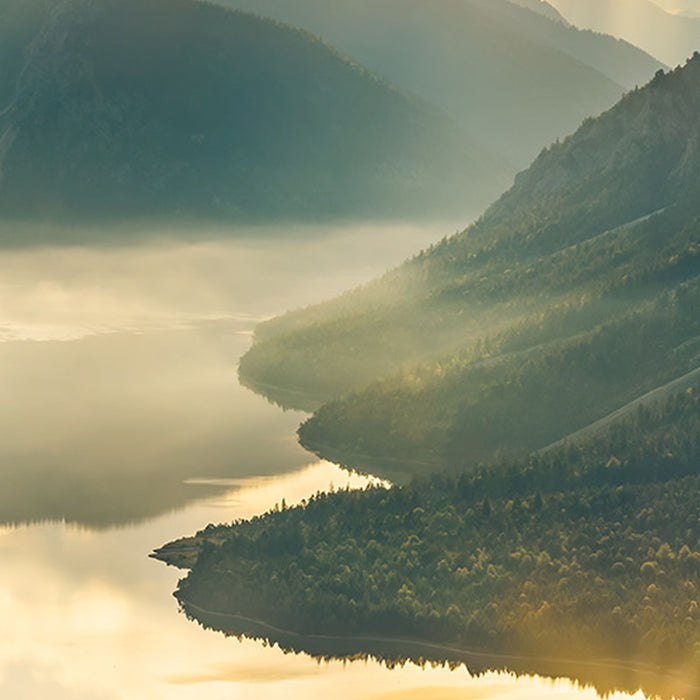 Vlies Fototapete | Gold Mountains | Größe 400 x 250 cm