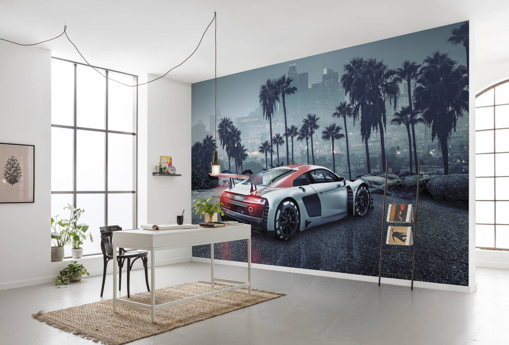 Komar | Papier Fototapete | Audi R8 L.A. | Größe 368 x 254 cm