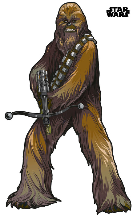 Selbstklebende Vlies Fototapete/Wandtattoo | Star Wars XXL Chewbacca | Größe 127 x 200 cm