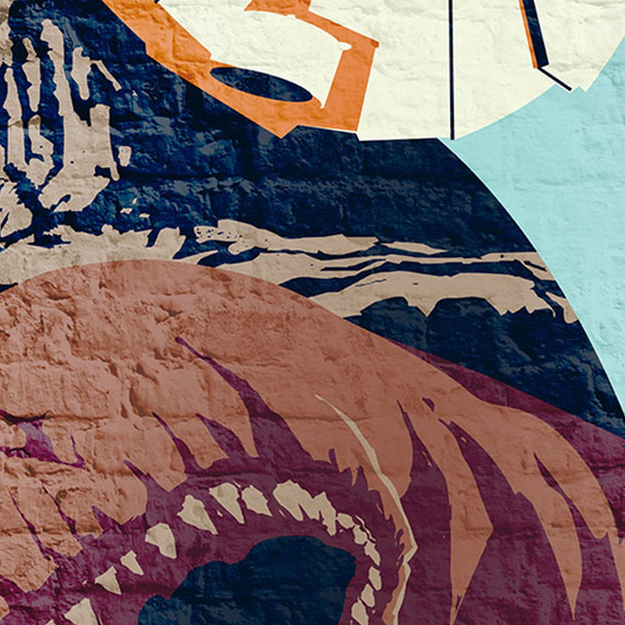 Vlies Fototapete | Star Wars Classic Concrete Asteroid Worm | Größe 200 x 280 cm