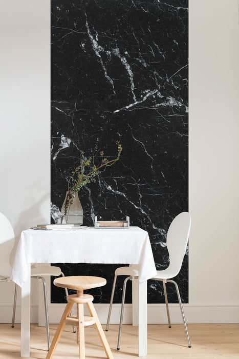 Vlies Fototapete | Marble Nero Panel | Größe 100 x 250 cm