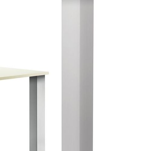 Rhodos Vierkantfuß Aluminium | Stützfuß | edelstahlfarbig | H 870 mm