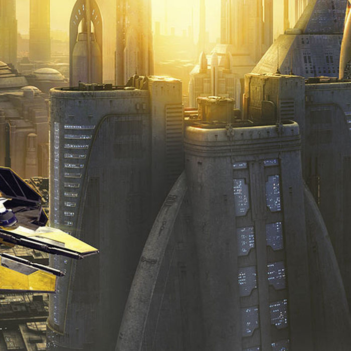 Papier Fototapete | Star Wars Coruscant View | Größe 368 x 254 cm