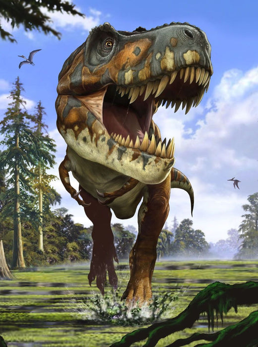 Komar | Vlies Fototapete | Tyrannosaurus Rex | Größe 184 x 248 cm