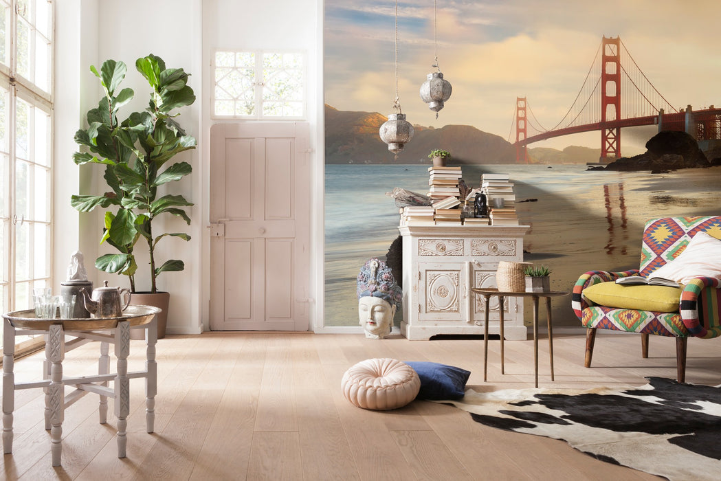 Komar | Vlies Fototapete | Golden Gate | Größe 400 x 260 cm