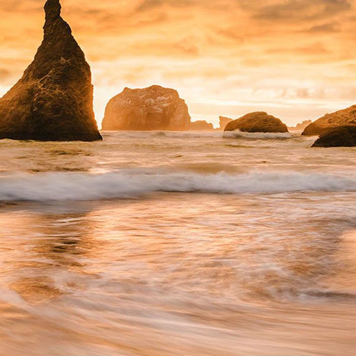 Vlies Fototapete | Golden Stacks | Größe 400 x 250 cm