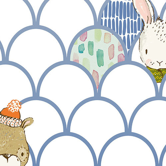 Vlies Fototapete | Shelly White Panel | Größe 100 x 250 cm