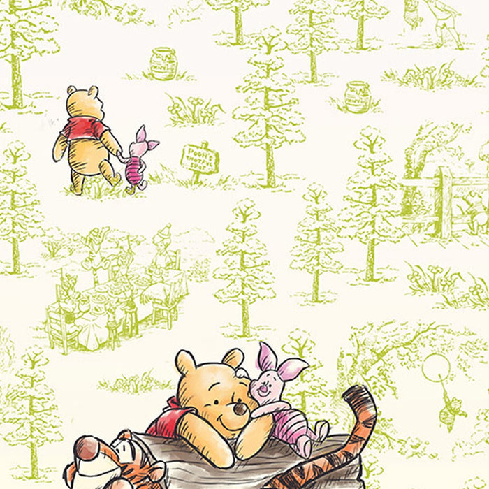 Vlies Fototapete | Winnie the Pooh Friends | Größe 300 x 280 cm