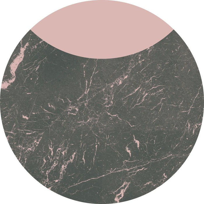Komar | Selbstklebende Vlies Fototapete/Wandtattoo | Stripe Marmor | Größe 125 x 125 cm