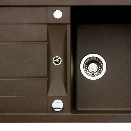Naber | Corto 780 | Einbauspüle Küchenspüle Spülbecken | Granit espresso