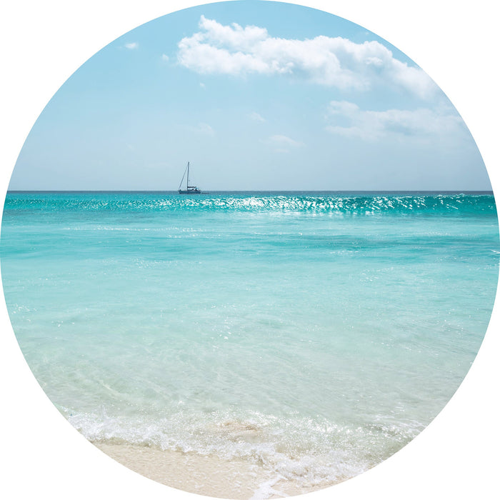 Selbstklebende Vlies Fototapete/Wandtattoo | Lagoon | Größe 125 x 125 cm