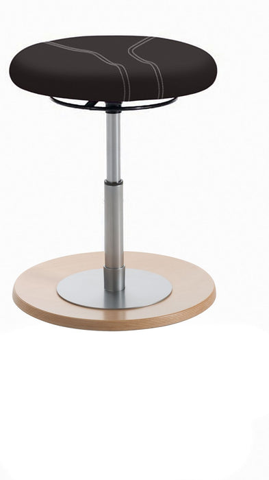 Mayer | Kinderpendelhocker mit Tellersitz rund 1111 | Schwarz | Gestell Buche