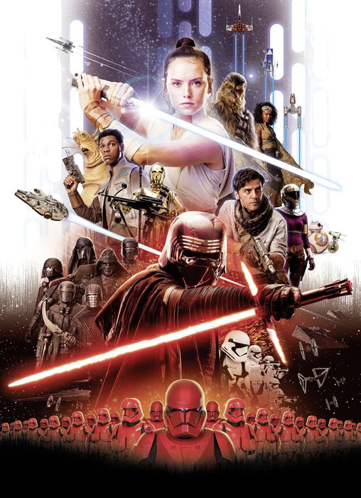 Papier Fototapete | STAR WARS EP9 Movie Poster Rey | Größe 184 x 254 cm
