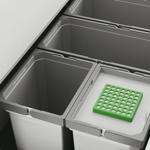 Naber | Cox® Box 275 S 1000-5 Bio Abfallsammler für vorhandene Auszüge hellgrau