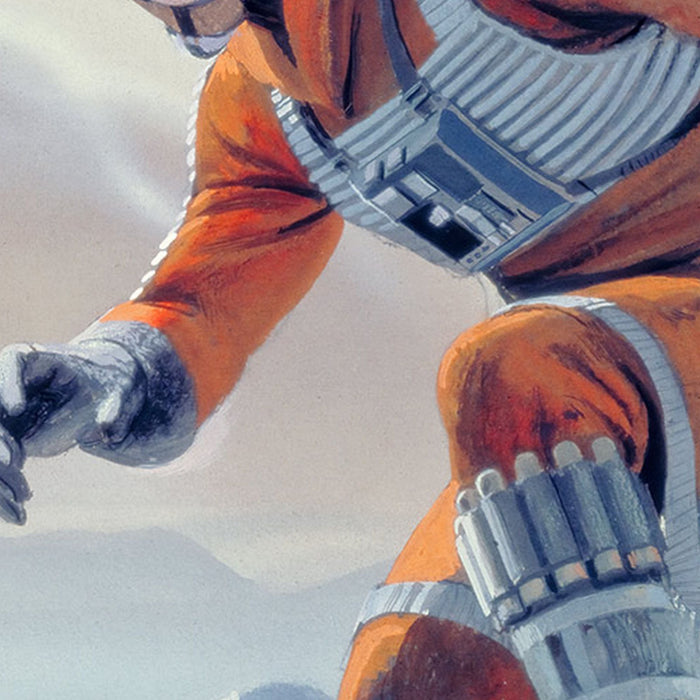 Vlies Fototapete | Star Wars Classic RMQ Hoth Battle Pilot | Größe 500 x 250 cm
