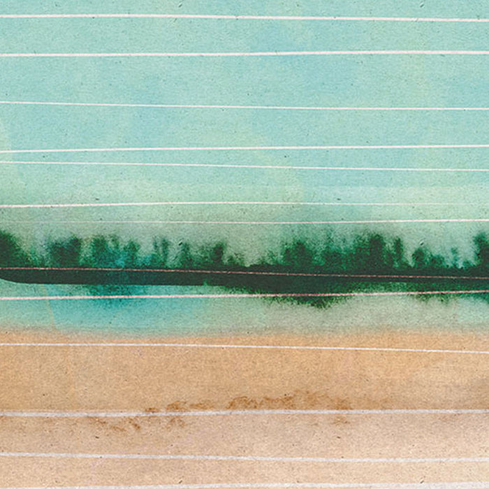 Komar | Selbstklebende Vlies Fototapete/Wandtattoo | Beachside | Größe 125 x 125 cm