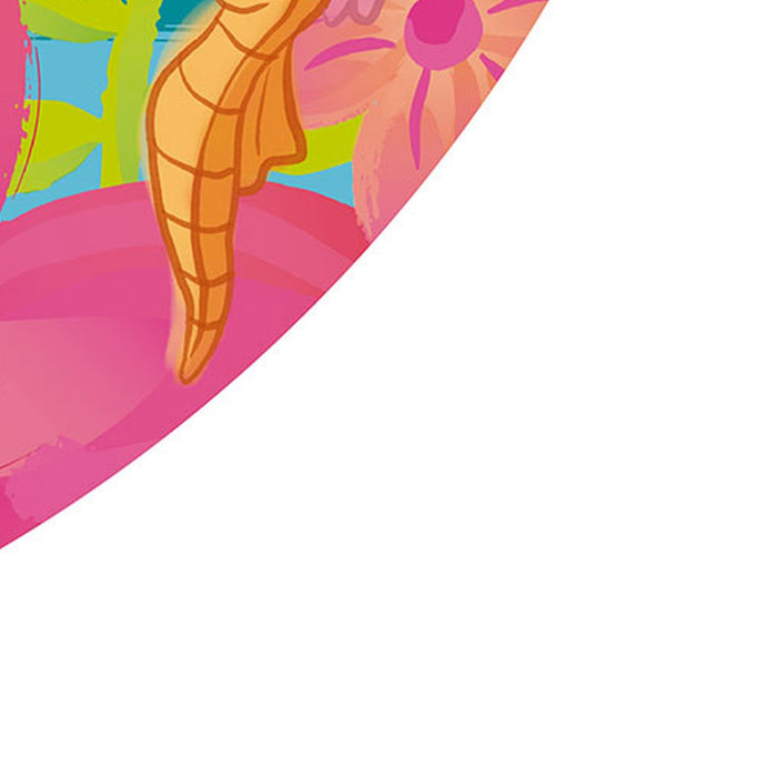 Komar | Selbstklebende Vlies Fototapete/Wandtattoo | Ariel Seahorses | Größe 125 x 125 cm