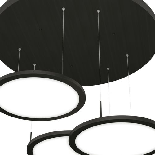 Naber | Plate 3R LED Pendelleuchte schwarz matt