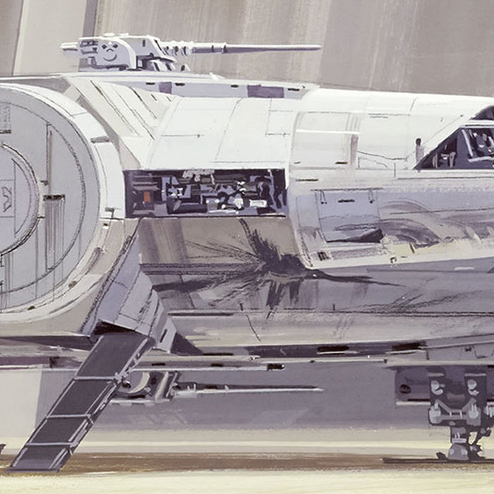 Papier Fototapete | STAR WARS Classic RMQ MilleniumFalcon | Größe 368 x 127 cm