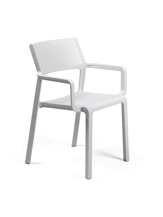 Naber | Trill 1A | Stuhl Küchenstuhl | Gestell bianco/weiß | Bezug bianco/weiß