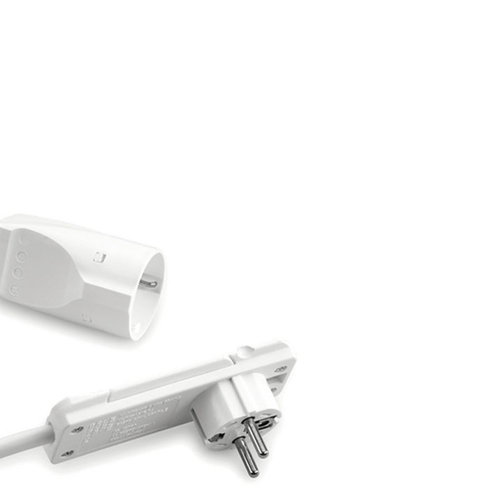Naber | Verbindungsleitung mit Flachstecker | Stecker | L 500 mm | weiß