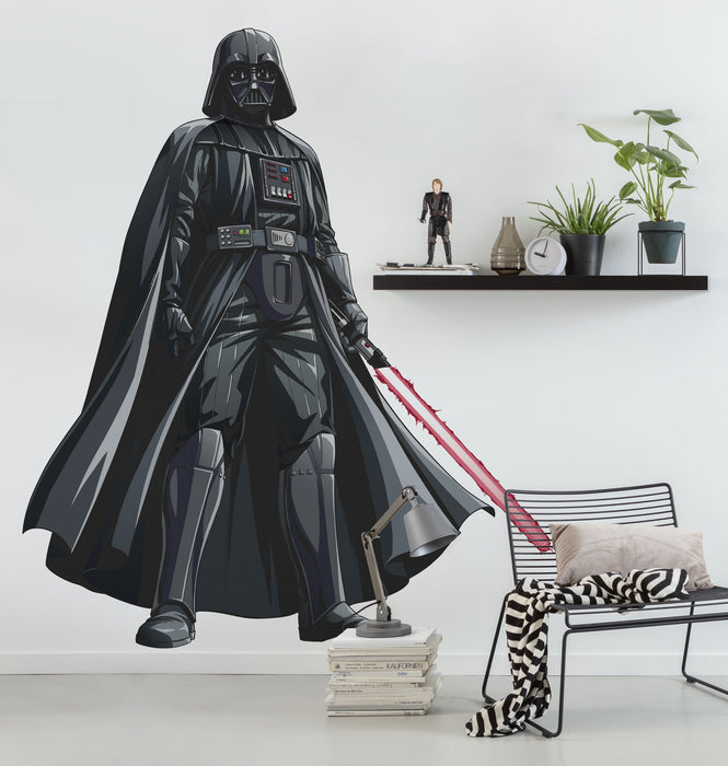 Komar | Selbstklebende Vlies Fototapete/Wandtattoo | Star Wars XXL Darth Vader | Größe 127 x 200 cm