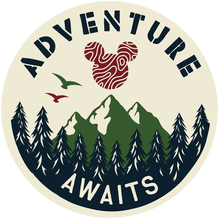 Selbstklebende Vlies Fototapete/Wandtattoo | Mickey Adventure | Größe 125 x 125 cm