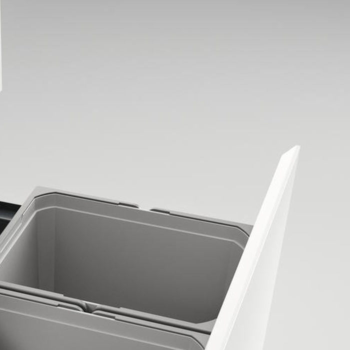 Naber | Cox® Base 360 K 500-2 Abfallsammler für Frontauszüge Biodeckel hellgrau 360 mm