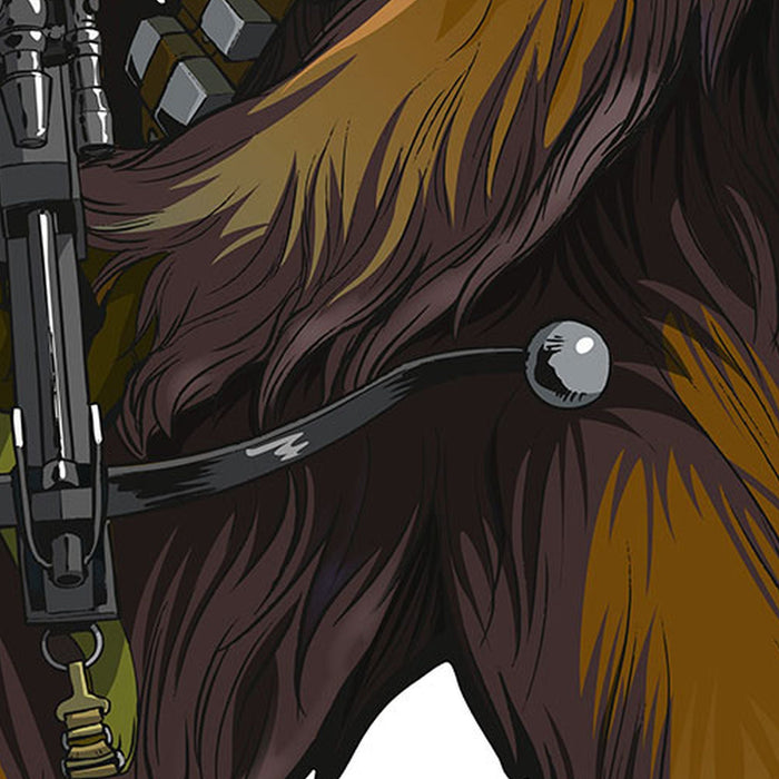 Selbstklebende Vlies Fototapete/Wandtattoo | Star Wars XXL Chewbacca | Größe 127 x 200 cm