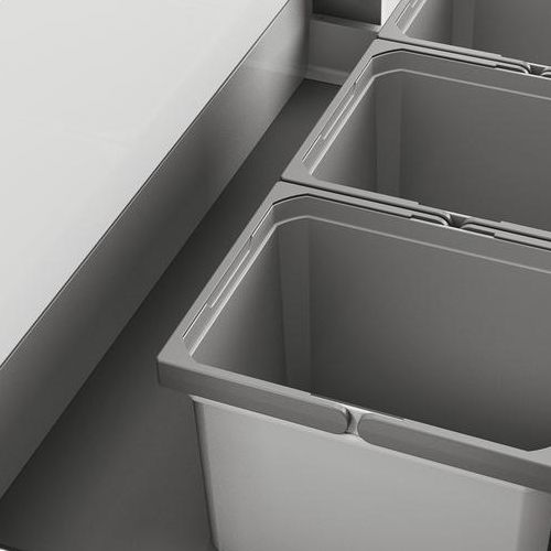 Naber | Cox® Box 235 K 900-3 Abfallsammler für vorhandene Auszüge Biodeckel hellgrau