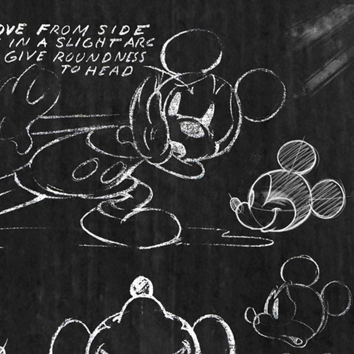 Vlies Fototapete | Mickey Chalkboard | Größe 120 x 200 cm