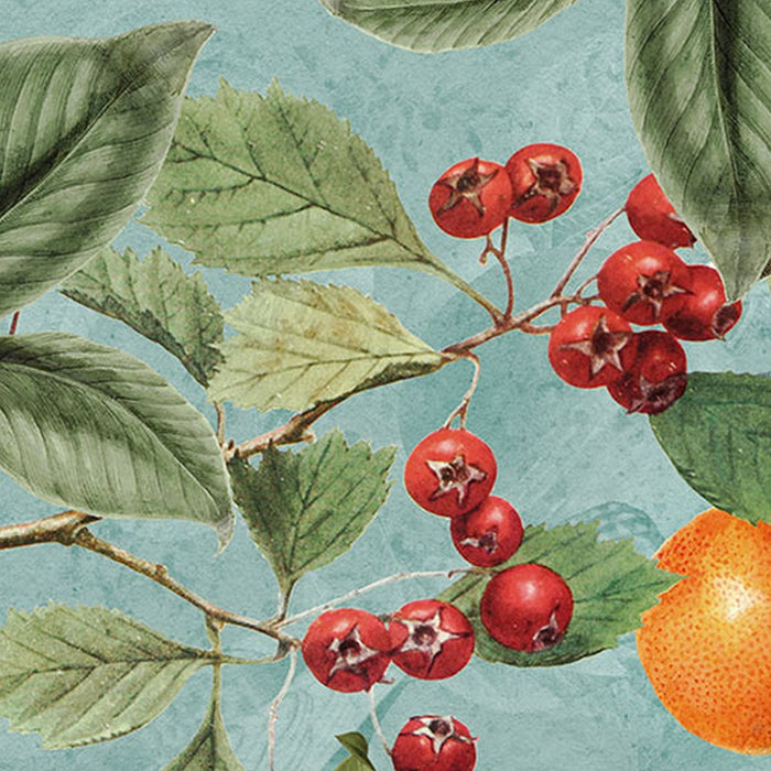 Vlies Fototapete | Birds and Berries | Größe 200 x 250 cm