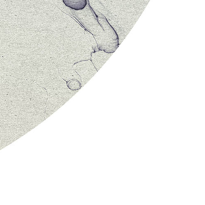 Komar | Selbstklebende Vlies Fototapete/Wandtattoo | Fabled INK | Größe 125 x 125 cm