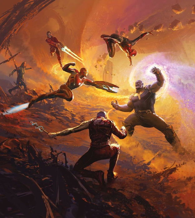 Komar | Vlies Fototapete | Avengers Epic Battle Titan | Größe 250 x 280 cm