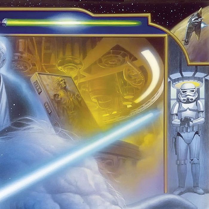 Papier Fototapete | Star Wars Luke Skywalker Collage | Größe 184 x 254 cm