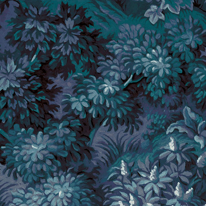 Vlies Fototapete | Botanique Bleu | Größe 300 x 280 cm