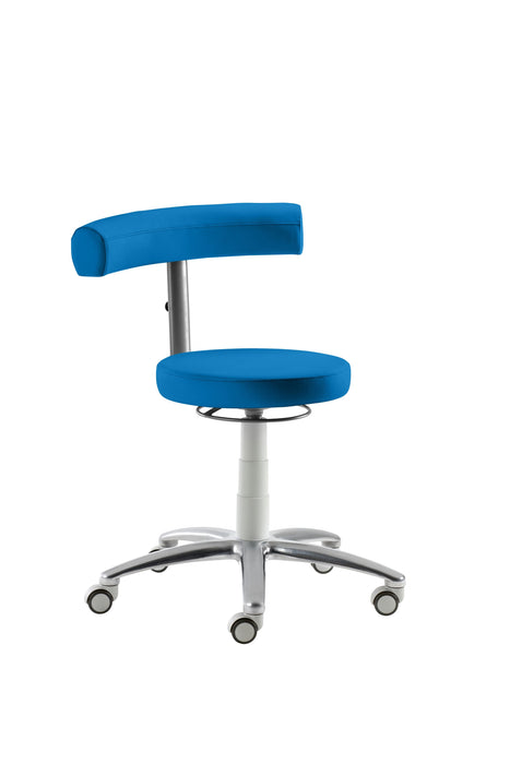 Mayer | Funktionsdrehstuhl 1280 | Blau | Gestell Lichtgrau/Aluminium poliert