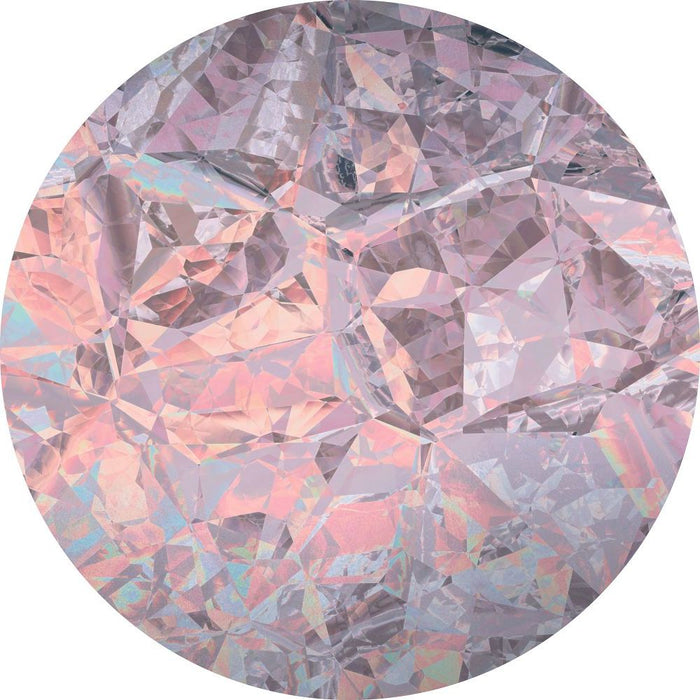 Komar | Selbstklebende Vlies Fototapete/Wandtattoo | Glossy Crystals | Größe 125 x 125 cm