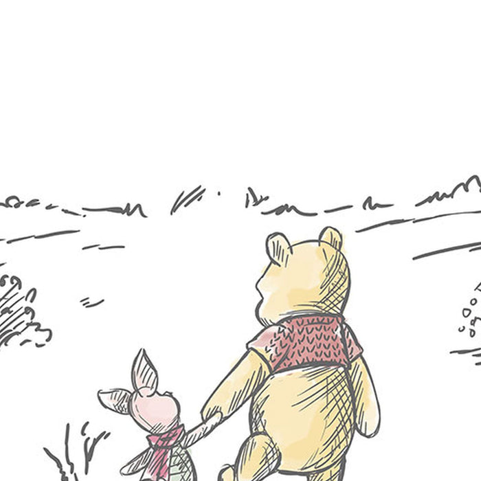 Vlies Fototapete | Winnie the Pooh Walk | Größe 200 x 280 cm